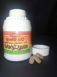 Premium Brahmi Vati Bacopa Tablets (160 Pills) - Memory, Focus, and Sleep Aid