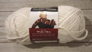 crochet yarn knit charisma bulky loops & threads off white #5 lot #9 - Picture 1 of 2