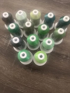 Simplicity Pro & Affinity Lot Of 14 Green Thread Spools 1100 YRD & 500 M Unused - Picture 1 of 6