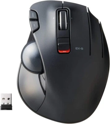 ELECOM EX-G MOUSE M-XT3DRBK Wireless Trackball Mouse - Image 1 of 4