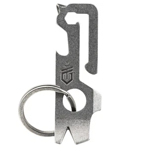 GERBER MULLET - STONEWASH STAINLESS STEEL SOLID MULTI KEYCHAIN TOOL - Picture 1 of 2