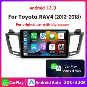 Radio estéreo para automóvil Apple Carplay GPS navegación GPS para Toyota Rav4 2012-2018 ANDROID 12.0 - Imagen 1 de 13