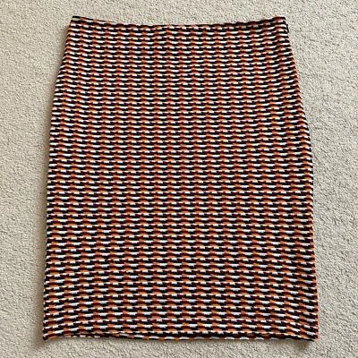 Falda Lápiz Ceremonia de Apertura Jacquard Texturizada Naranja | Grande Foto 1 de 4