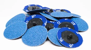 50 - 2" Roloc Zirconia Quick Change Sanding Disc 60 Grit - Picture 1 of 4