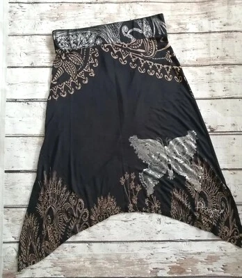 Gonna Desigual Jupe Falda taglia M asimmetrica - Immagine 1 di 4