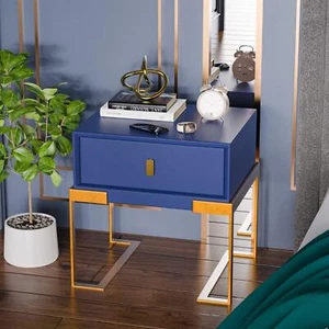 Simplist Nightstand Bedroom Night Stand Bedside Tables Bed Side Desk with Drawer - Picture 1 of 13