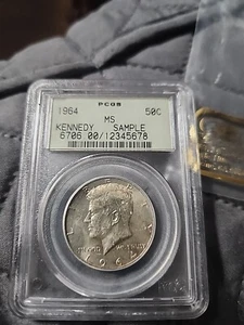 1964 Kennedy Silver Half Dollar PCGS MS Sample Slab OGH 50c - Picture 1 of 20