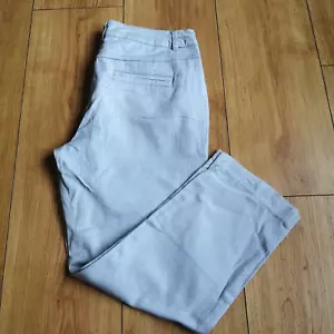 Pantalones capri recortados gris claro Wallis Petite para mujer Reino Unido 10 longitud 3/4 - Imagen 1 de 12