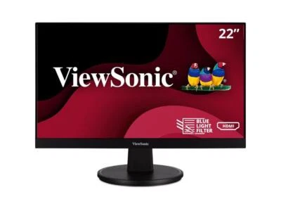 ViewSonic VA2247-MH 22 Inch Full HD 1080p Monitor with Ultra-Thin Bezel, Adaptiv - Image 1 of 4