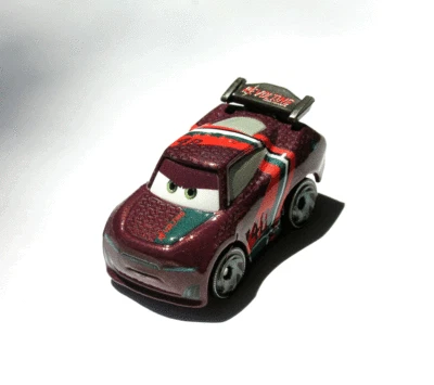 DISNEY PIXAR CARS DIE CAST MINI RACERS AARON CLOCKER 2021 IN BOX #29 SAVE 70% - Image 1 of 2