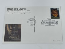' Classic Movie Monsters' 'Boris Karloff' 20 Cent First day issue Postcard (#21)