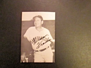 Herman Franks  San Francisco Giants Post Card  Hand Sign w/coa  - Picture 1 of 1