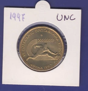 Greece- Griekenland 100 drachmes 1997 "VI Universal Track Championship Games'' - Picture 1 of 2