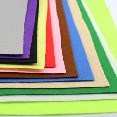 Bunte Handwerk Filz Fasern Stoffe verschiedene Farben Nähen Dekoration Kunst DIY - Bild 1 von 4