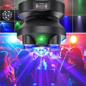 120W 9LED RGBW Gobo Magic Ball Moving Head Light DMX Stage DJ Disco Party Lights - Picture 1 of 12