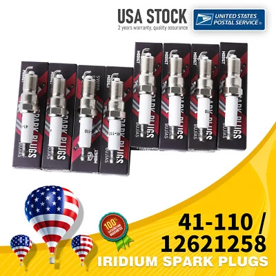 Bujías de iridio de alta calidad 8 piezas 41-110 12621258 para GMC Yukon XL 2500 2002 Foto 1 de 4