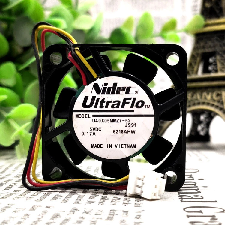 1 pcs Nidec U40X05MMZ7-52 0.17A 4010 5V USB Ultra Quiet Cooling Fan - Image 1 of 1
