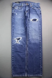 Pantalones de mezclilla para hombre Hollister ajustados rectos en apuros talla 29x30 - Imagen 1 de 9