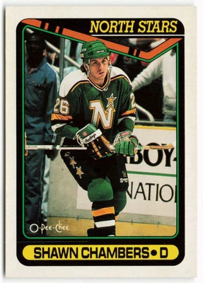1990-91 Shawn Chambers O-Pee-Chee - Minnesota North Stars - Image 1 of 2