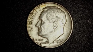 1964-D Roosevelt Dime Doubled Die Obverse DDO-001 - Circulated - Picture 1 of 10