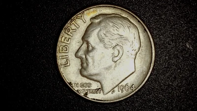 1964-D Roosevelt Dime Doubled Die Obverse DDO-001 - Circulated - Image 1 of 4