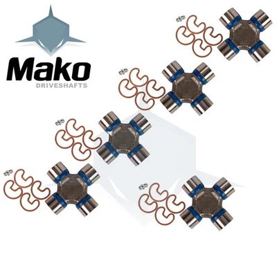 FIVE x 5-153X Spicer Universal Joints Kit JEEP TJ XJ 4X4 Front + Rear Driveshaft - Image 1 of 3