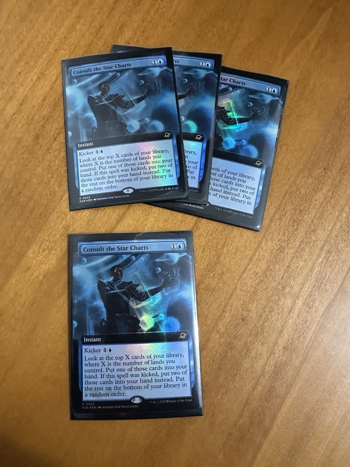 x1 MTG EOE Consult The Star Charts Extended Art Foil 0325 Pack Fresh - Image 1 of 1