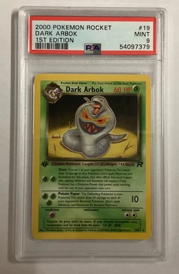 Pokémon Team Rocket 1st Edition DARK ARBOK PSA 9 (7379) Graded Power - Image 1 of 3