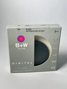 B + W 58mm Basic 092 Infrared Filter, IR-695 Dark Red Brand New - Picture 1 of 2