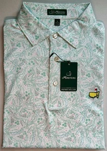 2025 Masters Tournament Peter Millar Amen Corner Course Map Print Mens Polo 🔥 ⛳ - Picture 1 of 3
