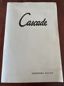 Vintage SOUTHERN PACIFIC Dining Car Menu; CASCADE; 1953, Excellent Conditon - Picture 1 of 5