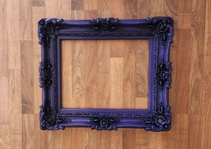 Cornice portafoto viola vintage elegante barocco fantasia gotica poster stampa artistica - Foto 1 di 6