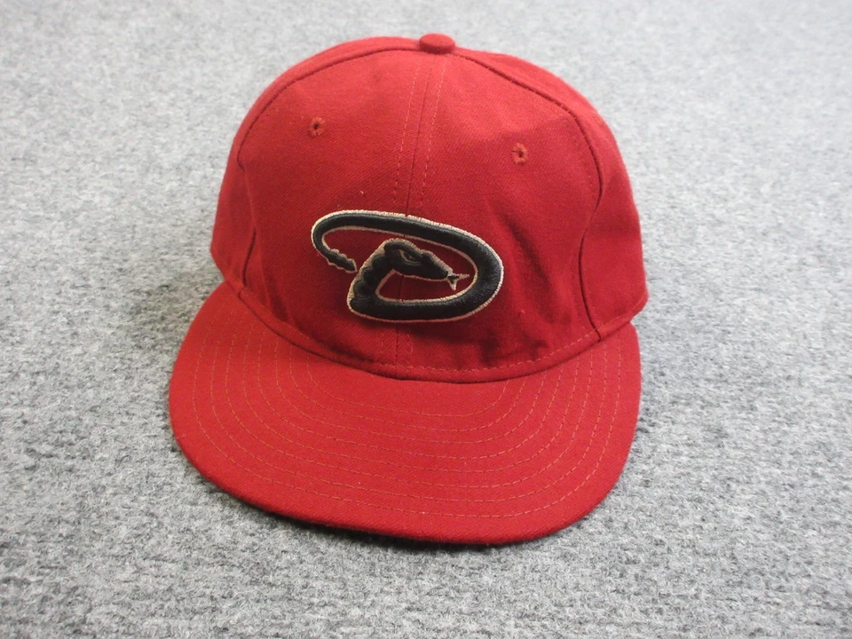 Arizona Diamondbacks Hat Cap Fitted Mens 6 7/8 Red MLB Baseball On Field New Era - Image 1 of 4