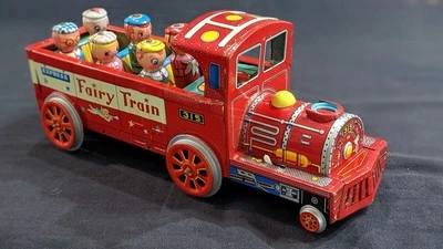 Juguetes modernos japoneses TinToy años 60 Fairy Train Express! Litografía bien conservada Foto 1 de 4