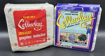 Celuclay de 2 libras - Papel maché instantáneo - Gris - Artes y manualidades de escultura - ¡NUEVO! Foto 1 de 2