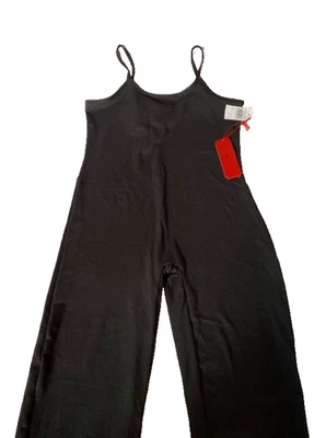 Mono de mujer de una pieza talla XL negro sin mangas correa de espagueti Foto 1 de 4