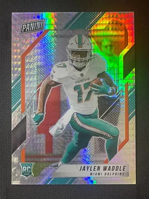 2021 Panini National VIP  Silver Hyper  Prizm #RC5 JAYLEN WADDLE RC JP - Image 1 of 4