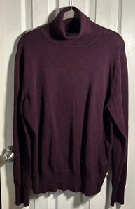 Time & True Burgundy Red Turtle Neck Sweater Women's Size 2XL - Picture 1 of 5