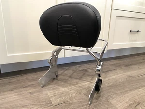 🔥Harley Sissy Bar Backrest And Rack - Touring Electra Glide Road King 97-08🔥 - Picture 1 of 6