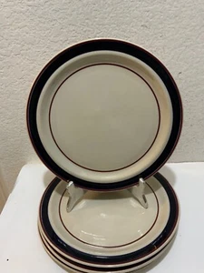 Set of 4 Continental Gourmet, Linear Expressions dinner plates Japan 10.5” - Picture 1 of 9