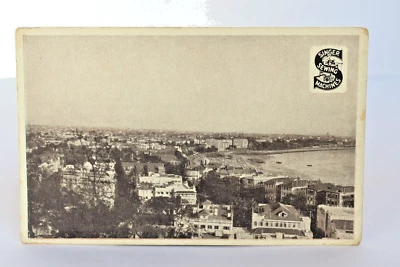 Vintage Trade Cards Singer Sewing Machine Advertising Malabar Hill Bombay U.S.A" - Image 1 of 3