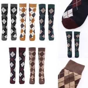 Frauen Strümpfe Überprüfen Klassisch Socken Gestrickt Oberschenkelhoch Weich - Bild 1 von 48