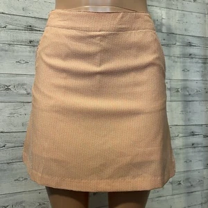 DAMA HAGEN Mujer Falda de golf Talla 6 Vidente Rayas Bolsillos Naranja y Blanco - Imagen 1 de 16