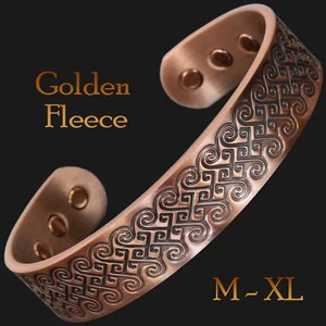 Pulsera magnética de cobre para hombre alivio de la artritis brazalete joyería magnética - GF - Imagen 1 de 4