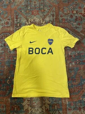 Argentina Boca Juniors T-Shirt  - Yellow- Nike Authentic Size Small - Image 1 of 4