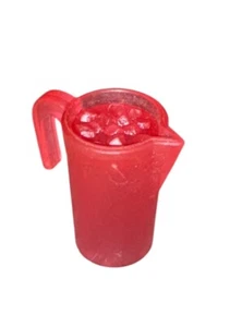 Vintage Barbie Translucent Pink Pitcher Iced Tea Lemonade Water Ice Drink - Picture 1 of 5