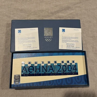 Juego completo de prendedores de colección Puzzle Atenas 2004 edición especial limitada Juegos Olímpicos Foto 1 de 4