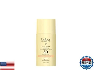 Babo Botanicals Daily Sheer Mineral Sunscreen Fluid SPF50 - natürliches Zinkoxid - Bild 1 von 5