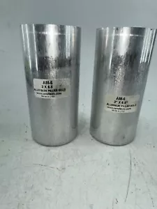 2 nahtlose runde Säulenformen aus Aluminium 3""x6,5"" konkave Basis AM-6 - Bild 1 von 10