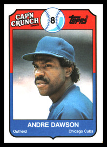 1989 Topps Cap'n Crunch #10 Andre Dawson Chicago Cubs